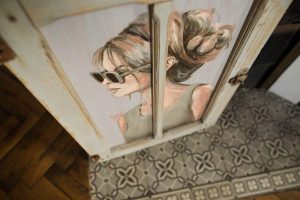 porte de placard tableau solène par coraline van butsele alias coco