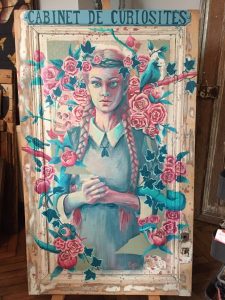 Double je acrylique sur bois de Coraline Van Butsele