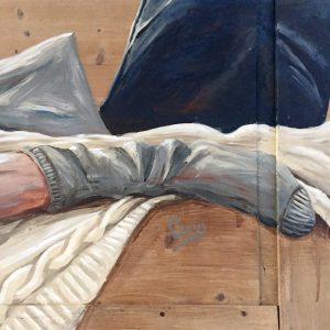 peinture sur bois, coraline van butsele