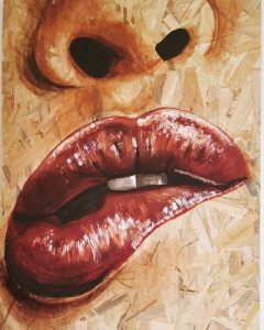 peinture sur bois de Coraline Van Butsele