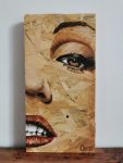 Portrait peinture sur osb de Coraline Van Butsele